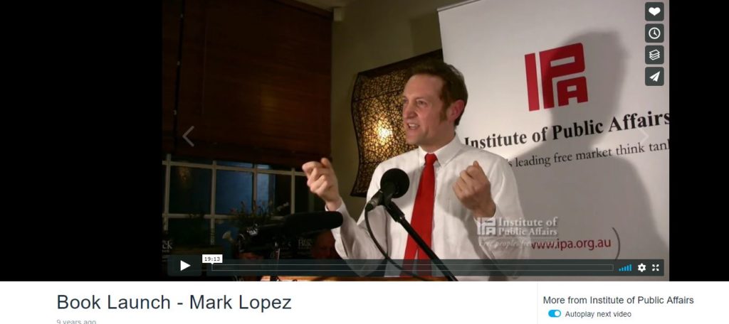 Institute-of-Public-Affairs-Book-Launch-Mark-Lopez-PhD-video